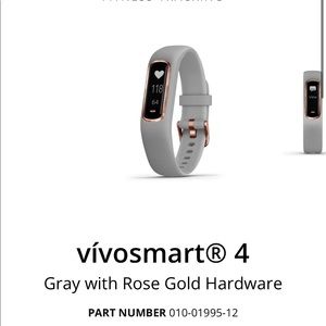 Garmin Vivosmart4 grey and rose gold